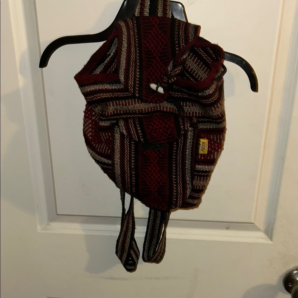 Multicolor Knit Backpack